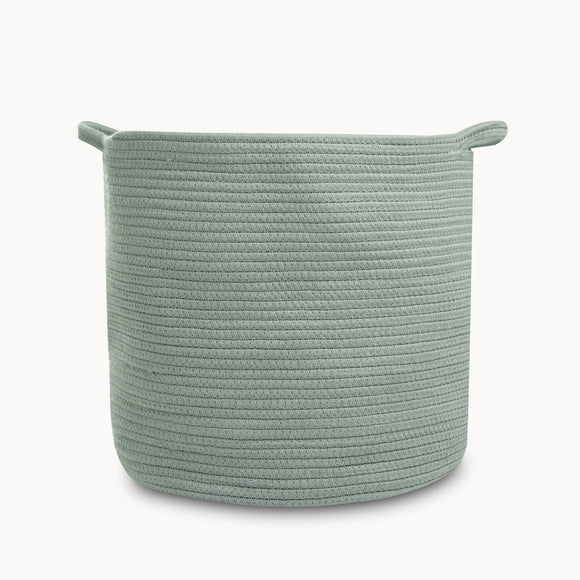 Cotton Rope Storage Basket - Lily Pad