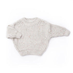 goumikids - Organic Cotton Chunky Knit Sweater - Shell