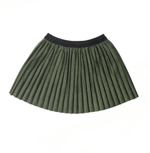 doe a dear - Forest Velvet Pleated Skirt
