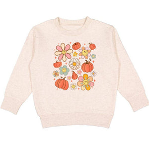 Sweet Wink - Pumpkin Daisy Doodle Sweatshirt