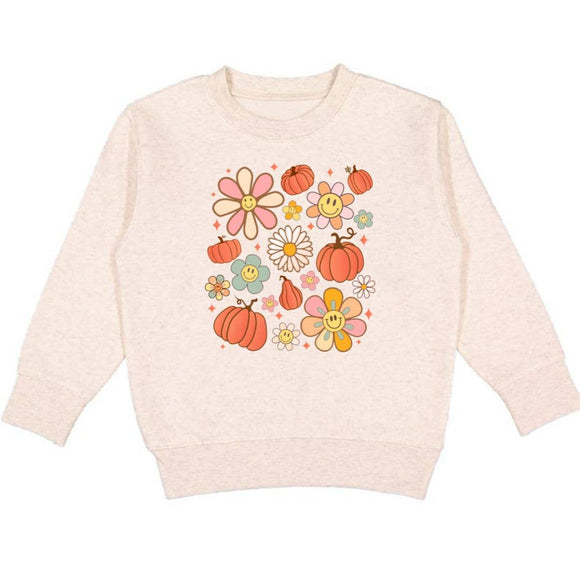 Sweet Wink - Pumpkin Daisy Doodle Sweatshirt