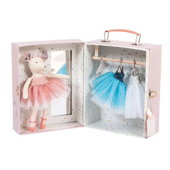 Speedy Monkey - Suitcase Ballerina Mouse&Tutus in Wardrobe - Doll