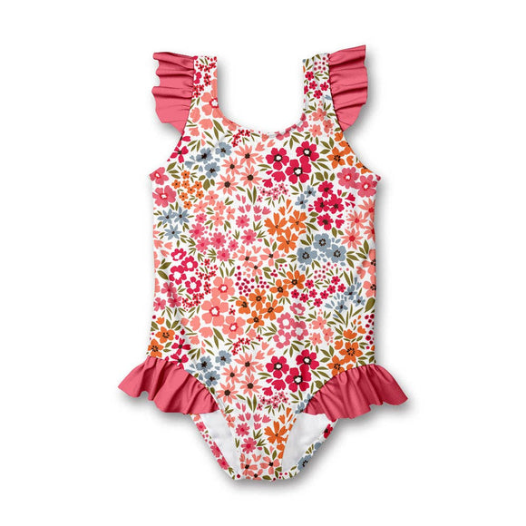 Floral Ruffle Swimsuit