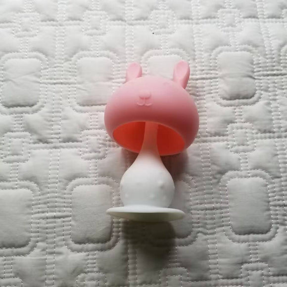 Bunny Rattle Teether - Pink