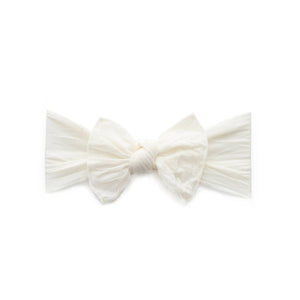 Baby Bling Bows - ITTY BITTY KNOT: ivory