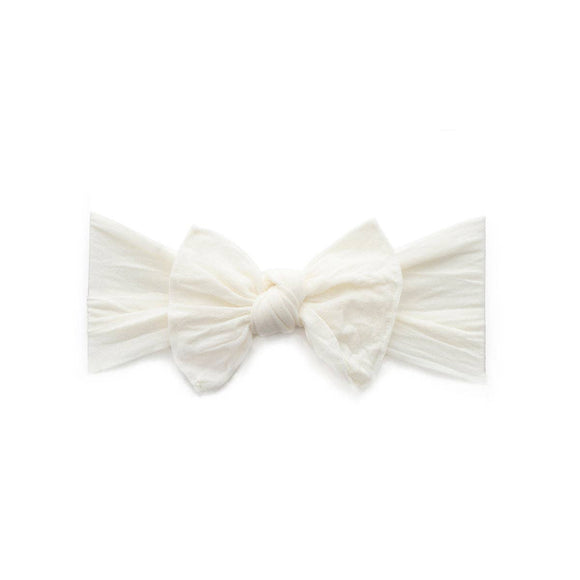 Baby Bling Bows - ITTY BITTY KNOT: ivory