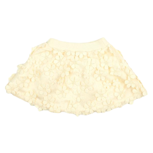 doe a dear - Cream Floral Skirt