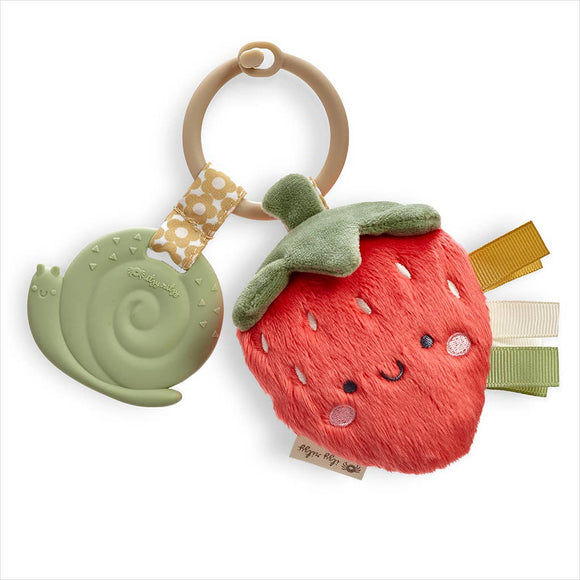 Itzy Ritzy - *New Options* Itzy Pal™ Plush + Teether: Strawberry