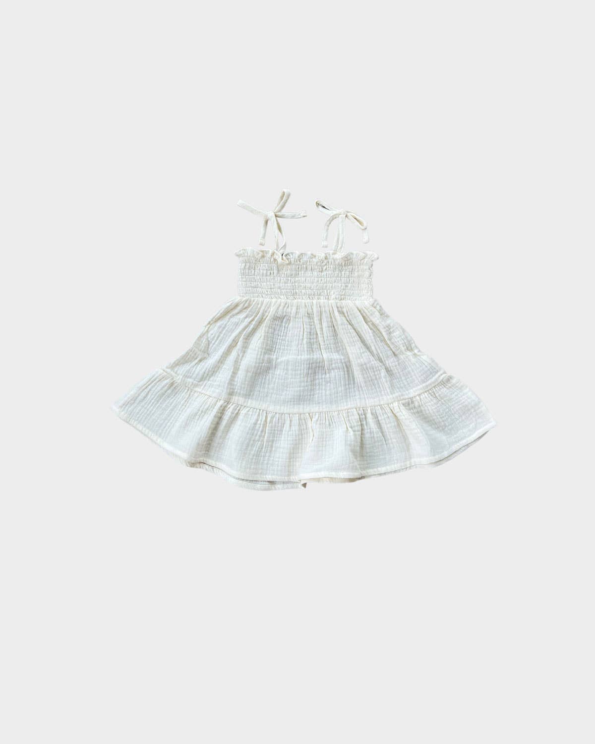 Tiered Mini Dress - Cream 6T