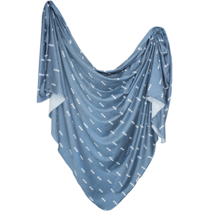 North Knit Blanket - Blue