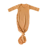 Copper Pearl Ribbed Knotted Gown