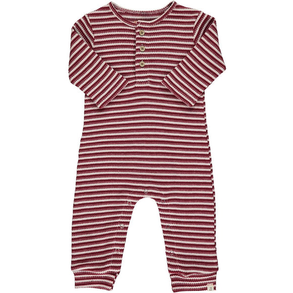 Mason Ribbed Romper - Red S