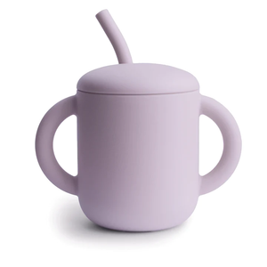 Silicone Training Cup+Straw
